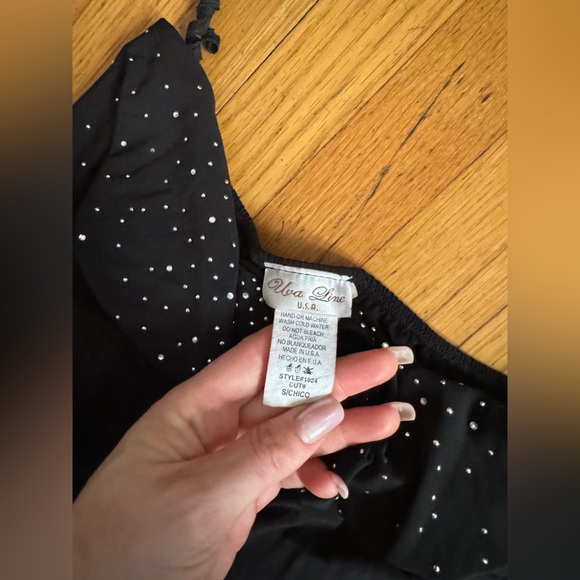 Y2K Vintage Halter Dress with Rhinestones and Cutouts - Picture 7 of 7